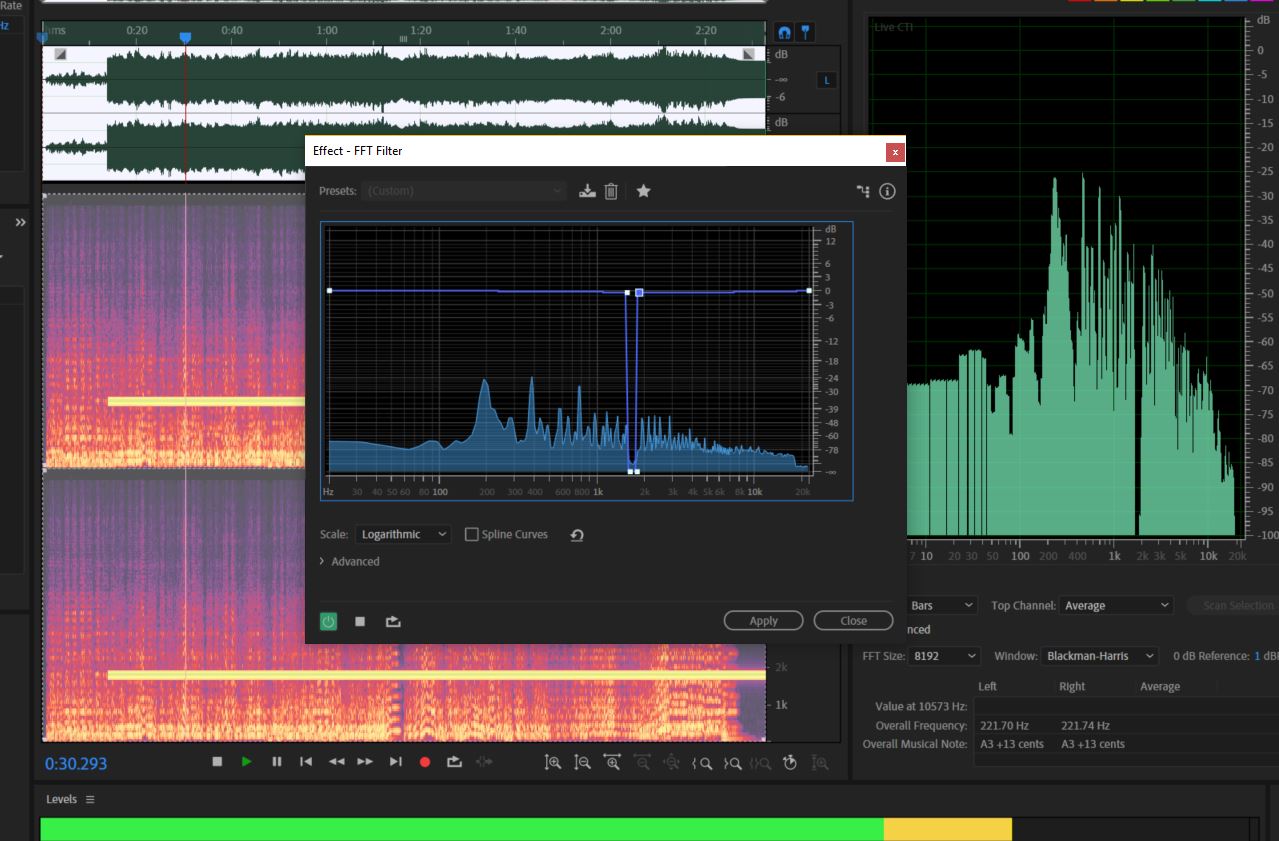 High pass filter in adobe audition High pass filter in adobe audition